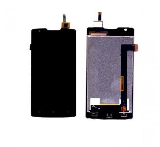 Lcd With Touch Screen For Lenovo A1000 Black By - Maxbhi Com