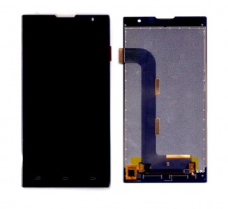 Lcd With Touch Screen For Intex Cloud String Hd Black By - Maxbhi Com