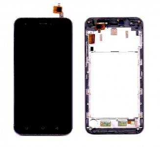 Lcd With Touch Screen For Intex Aqua Hd 5 5 Black By - Maxbhi Com