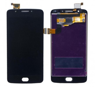 Lcd With Touch Screen For Moto E4 Black By - Maxbhi Com