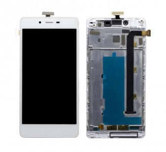 Lcd With Touch Screen For Gionee Marathon M3 White By - Maxbhi Com