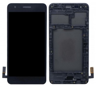 Lcd With Touch Screen For Lg Phoenix 3 Black By - Maxbhi Com