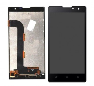 Lcd With Touch Screen For Intex Cloud String V2 Silver By - Maxbhi Com