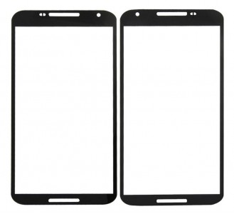 Replacement Front Glass For Google Nexus 6 64gb Black By - Maxbhi Com