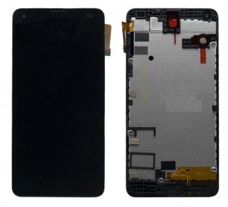 Lcd With Touch Screen For Microsoft Lumia 550 Black By - Maxbhi Com