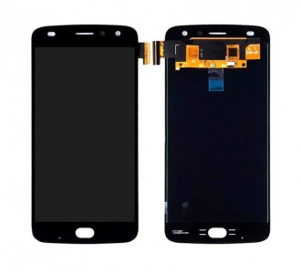 Lcd With Touch Screen For Moto Z2 Play Black By - Maxbhi Com