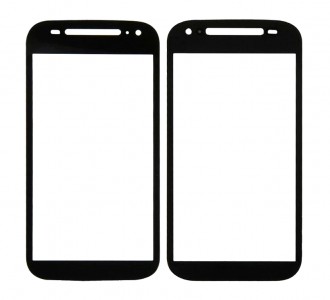 Replacement Front Glass For Motorola Moto E 2nd Gen Black By - Maxbhi Com