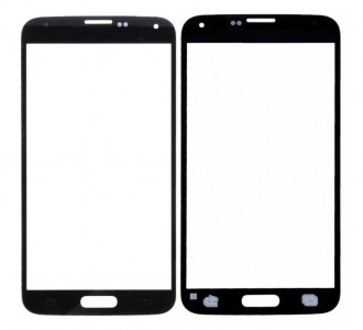 Replacement Front Glass For Samsung Galaxy S5 Smg900h Black By - Maxbhi Com
