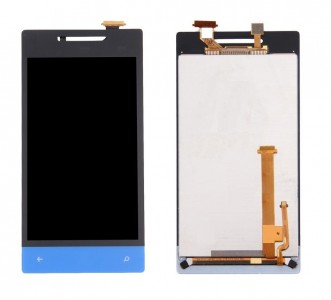 Lcd With Touch Screen For Htc Windows Phone 8s Blue By - Maxbhi Com