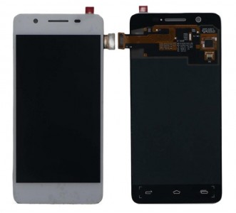 Lcd With Touch Screen For Micromax Canvas Hue Aq5000 White By - Maxbhi Com
