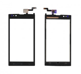 Touch Screen Digitizer For Micromax Canvas Blaze 4g Plus Q414 Black By - Maxbhi Com