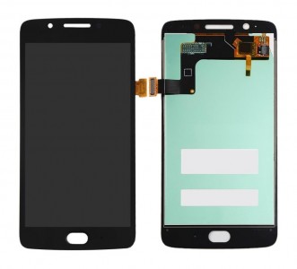 Lcd With Touch Screen For Moto G5 Black By - Maxbhi Com