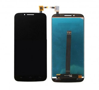 Lcd With Touch Screen For Alcatel Flash Black By - Maxbhi Com