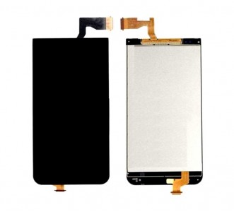 Lcd With Touch Screen For Htc Desire 300 Black By - Maxbhi Com