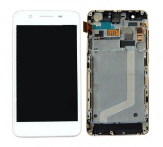 Lcd With Touch Screen For Micromax Canvas Knight 2 E471 White By - Maxbhi Com