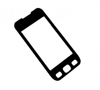 Replacement Front Glass For Samsung S5330 Wave533 Black By - Maxbhi.com