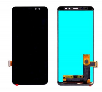 Lcd With Touch Screen For Samsung Galaxy A8 Plus 2018 Black By - Maxbhi Com