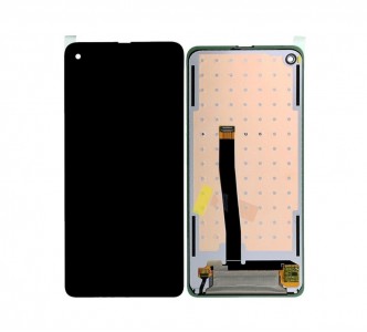 Lcd With Touch Screen For Samsung Galaxy Xcover Pro Black By - Maxbhi Com