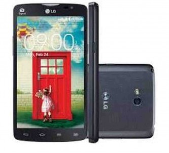 LCD with Touch Screen for LG L80 D385 - Black
