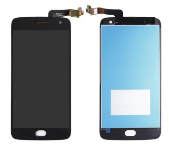 Lcd With Touch Screen For Moto G5 Plus Black By - Maxbhi Com