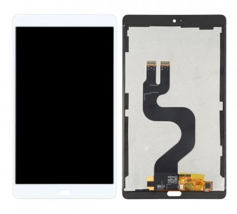 Lcd With Touch Screen For Huawei Mediapad M3 64gb Wifi White By - Maxbhi Com