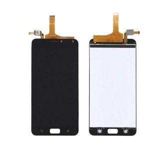 Lcd With Touch Screen For Asus Zenfone 4 Max Plus Zc554kl Black By - Maxbhi Com