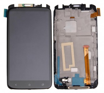 Lcd With Touch Screen For Htc One X G23 S720e Black By - Maxbhi Com