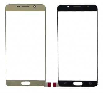Replacement Front Glass For Samsung Galaxy Note 5 Gold By - Maxbhi Com
