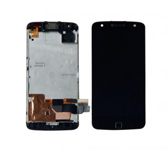 Lcd With Touch Screen For Motorola Moto Z Force Black By - Maxbhi Com