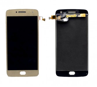 Lcd With Touch Screen For Moto G5 Plus 32gb Gold By - Maxbhi Com