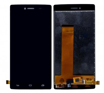 Lcd With Touch Screen For Panasonic Eluga Turbo Black By - Maxbhi Com