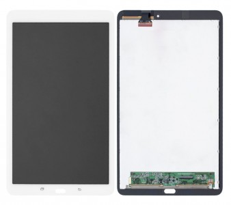 Lcd With Touch Screen For Samsung Galaxy Tab E 9 6 Smt560nu White By - Maxbhi Com