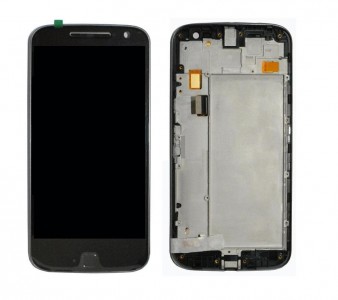 Lcd With Touch Screen For Moto G4 Plus Black By - Maxbhi Com