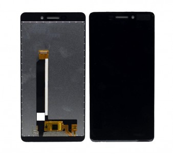 Lcd With Touch Screen For Nokia 6 1black By - Maxbhi Com