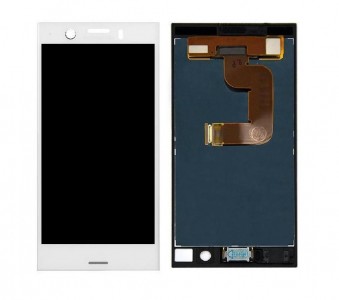 Lcd With Touch Screen For Sony Xperia Xz1 Compact White By - Maxbhi Com