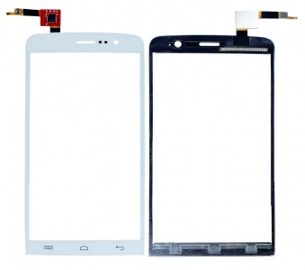 Touch Screen Digitizer For Micromax Canvas L A108 White By - Maxbhi Com