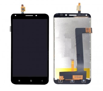 Lcd With Touch Screen For Intex Aqua Strong 5 1 Blue By - Maxbhi Com