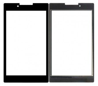 Replacement Front Glass For Lenovo Tab 2 A730 Black By - Maxbhi Com