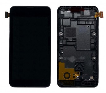 Lcd With Touch Screen For Nokia Lumia 530 Dual Sim Black By - Maxbhi Com