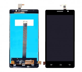 Lcd With Touch Screen For Intex Aqua Power Hd Black By - Maxbhi Com