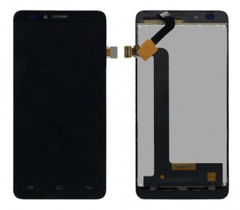 Lcd With Touch Screen For Panasonic T45 4g Black By - Maxbhi Com