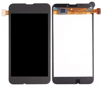 Lcd With Touch Screen For Nokia Lumia 530 Black By - Maxbhi Com