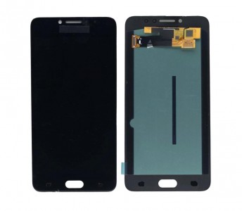 Lcd With Touch Screen For Samsung Galaxy C7 Pro Black By - Maxbhi Com