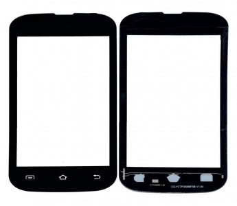 Replacement Front Glass For Micromax X853 Black By - Maxbhi Com