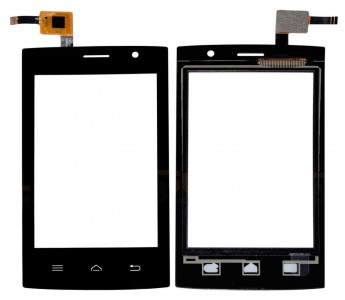 Touch Screen Digitizer For Intex Aqua T5 Black By - Maxbhi Com