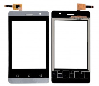 Touch Screen Digitizer For Intex Aqua R3 Plus Black By - Maxbhi Com