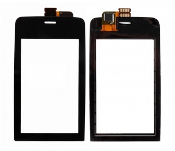 Touch Screen Digitizer For Nokia Asha 308 Black By - Maxbhi Com
