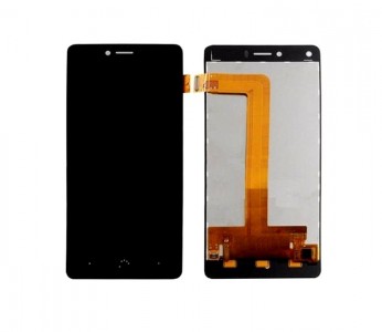 Lcd With Touch Screen For Bq Aquaris U Plus Black By - Maxbhi Com