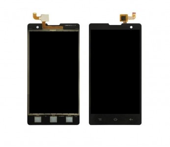 Lcd With Touch Screen For Itel It1503 White By - Maxbhi Com