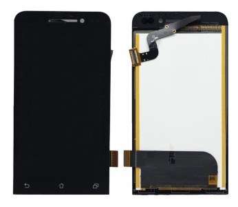 Lcd With Touch Screen For Asus Zenfone 4 Black By - Maxbhi Com